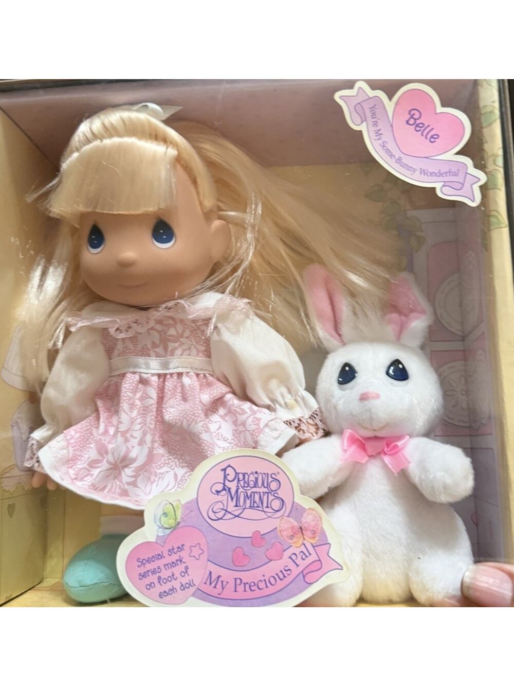 1998 Precious Moments Belle My Precious Pal Doll Bunny Rabbit NIB Vintage